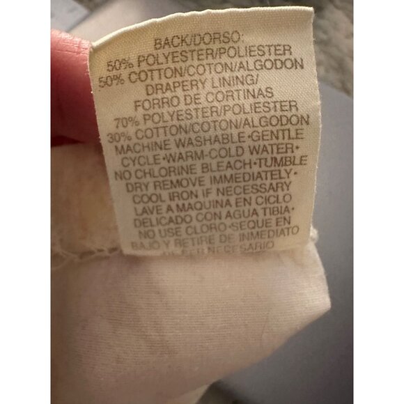 VTG Croscill Home Fashions Watercolor Shower Curtain Ruffle valance Fabric boho - Picture 3 of 11